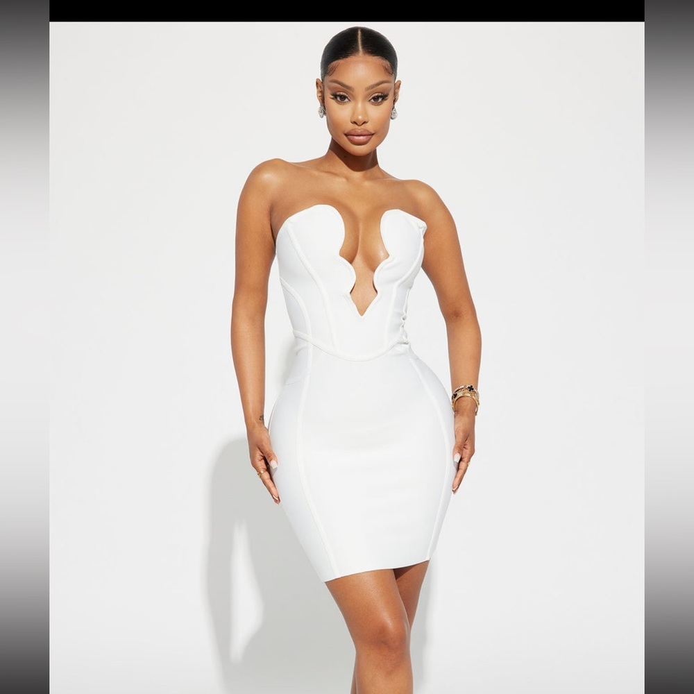 White Bandage Dress - Size M